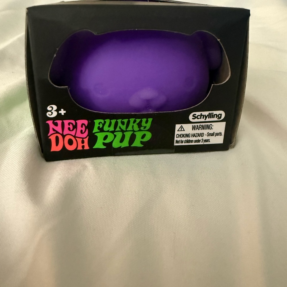 Schylling Nee Doh Funky Pup - Purple Kids Stress Toy